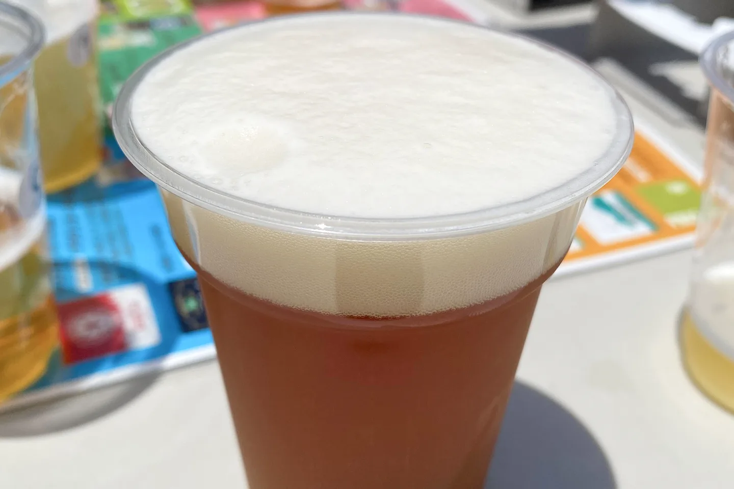これだけ大きいサイズで注文。飲みごたえもあった。